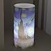 Lavish Home Flameless Candles -Van Gogh Starry Night Battery Operated Candles with Remote and Flickering Light for Home Décor
