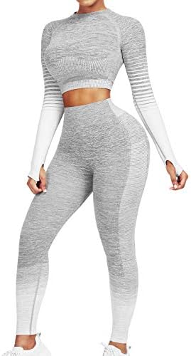 JOYMODE Workout Sets for Women 2 Piece High Waist Seamless Leggin...