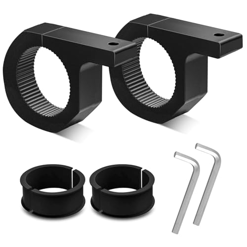 Image of Carzex LED Fog Light Bracket Mounting Clamps for Bikes /Motorcycles Leg Guard Clamp Vertical & Horizontal Mounting Brackets, Rust Free Easy, Durable & Quick Installation, (Set of 2 Pcs)