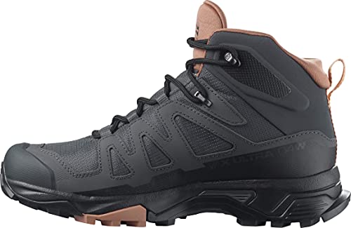 Salomon Tênis feminino X Ultra 4 Mid GTX W Caminhada, Creme de ébano/mousse/amêndoa, 39