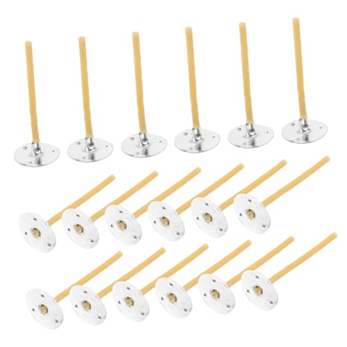 Gadpiparty DIY Scented Candle Wicks 100pcs Beeswax Candle Wicks Braided Spool for Making