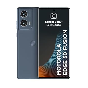 Smartphone Motorola Edge 50 Fusion 5G - 256GB 16GB Ram Boost 50MP Sony AI Camera IP68 NFC Blue Teal