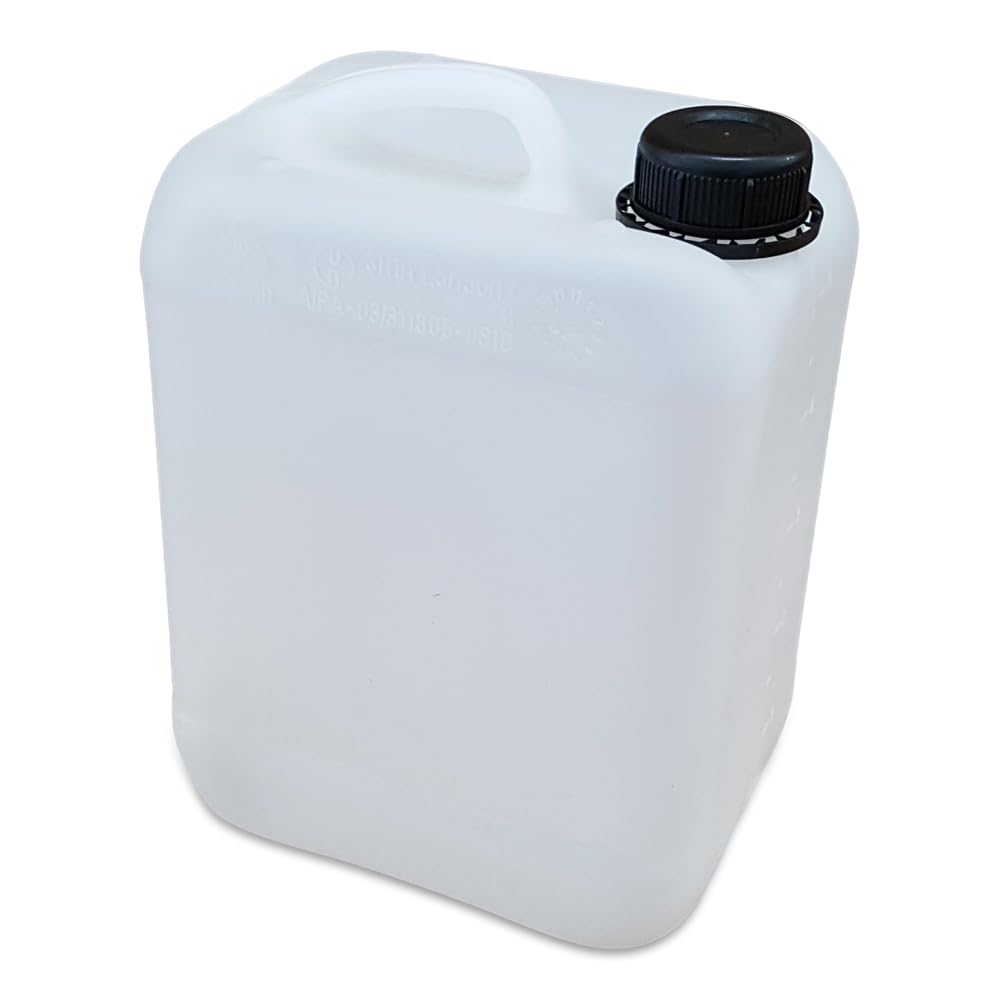 kanister-vertrieb® 20 Stück 5 L Kanister Wasserkanister Kunststoffkanister natur BPA frei DIN45 + 1 x AFT-Auslaufhahn
