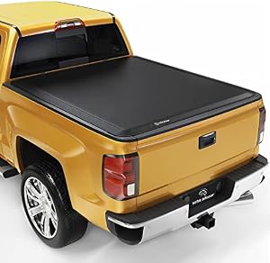 YITAMOTOR Soft Tri-Fold Truck Bed Tonneau Cover Compatible with 2014-2018 Chevy Silverado / GMC Sierra 1500, Fleetside 5.8 ft Bed