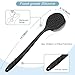 Manmihealth Silicone Back Scrubber (Thick Bristles) & Bath Glove & Face Brush Set(3PCS), Super-Exfoliating & Lathering Body Scrubber, Shower Brush, Face Scrubber Combination, with a Free Hook.(Black)