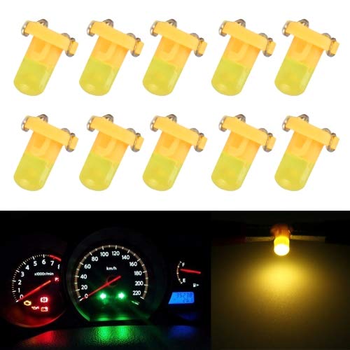 HITSAN INCORPORATION 10 PCS 2W T3 Wedge Instrument Panel LED Light