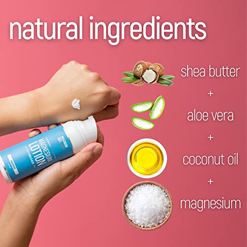 Magnesium Lotion – Super Concentrated – Made With Aloe And Shea – For Leg Cramps, Sore Muscles & Joints, Rejuvenation – Safe For Kids, Made In The Usa (Lavender) #TOP5