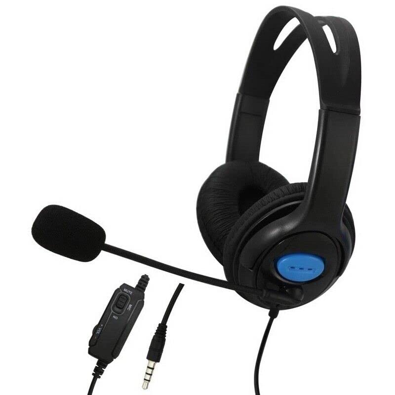 Mr. Gadget's Solutions Auriculares para juegos de 3,5 mm con micrófono estéreo compatibles con Xbox One X S PS-4 PC Laptop, color negro