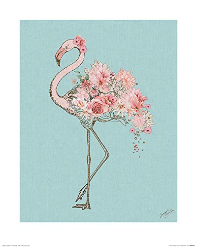 Summer Thornton (Floral Flamingo 40 x 50cm Art Print