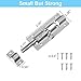FATLODA 2 Pack Barrel Bolt Latch, 3 Inches Slide Latch Lock, Thickened Stainless Steel Sliding Locks for Door, Brushed Finish Sliding Bolt Lock Latches with 12PCS Screws