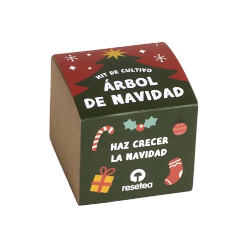 Kit Árbol de Navidad | Cultiva tu Propio Árbol Navideño en Casa | Regalo Mágico, Natural y Memorablе | Idea Original y con Significado para Navidad | Resetea