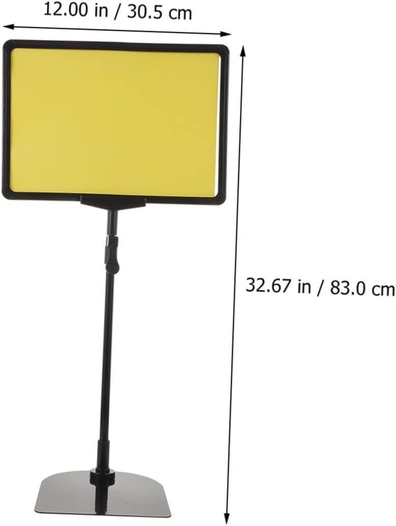 2pcs Adjustable A4 Price Tag Display Stand Stretchable Price Label Rack for Supermarkets and Retail Stores Wear-Resistant Tag Holder