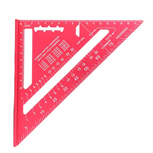 Regla triangular de precisión para carpintería y cuadrado carpintero de aleación de aluminio 6