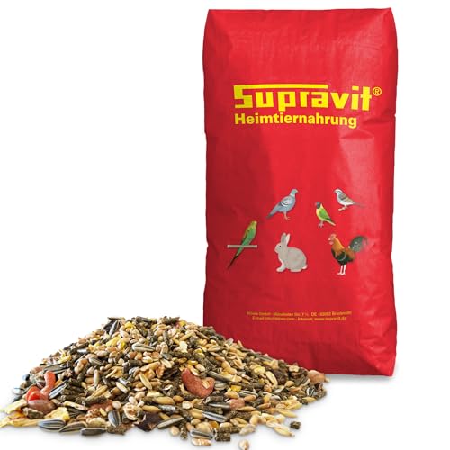 Supravit Nagerfutter I Kleintierfutter 25kg I Premium Futter - Mischung ideal für Hamster, Kaninchen, Zwergkaninchen, Meerschweinchen, Mäuse & Ratten I Alleinfuttermittel für Nager