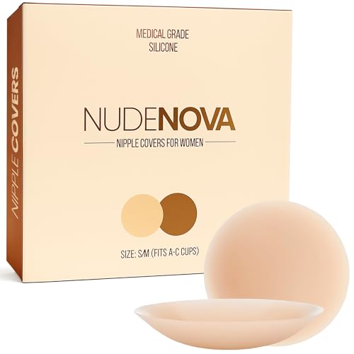 Nipple Covers for Women - Medical Grade Silicone Reusable Pasty - Invisible Sticky Adhesive Seamless Nipple Pasties