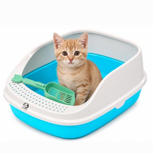 Image of Foodie Puppies Scatter Cat Litter Tray with Scooper, Medium, 51x38x22cm