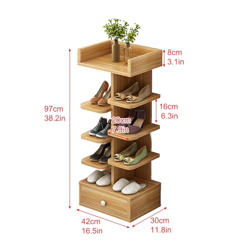 Étagère à chaussures verticale pour entrée étroite et salon dressing moderne