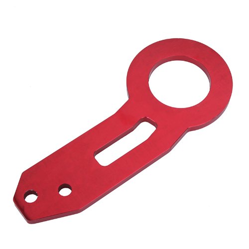 Yorten Gancho de reboque traseiro para reboque de carro universal anel vermelho