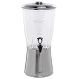 Tablecraft Silhouette 3.5 gal Tritan and Stainless Beverage Dispenser