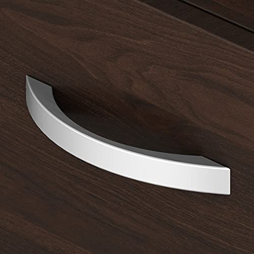 Bush Business Furniture Hybrid 2 Drawer Lateral File Cabinet With Shelves, Black Walnut #TOP4