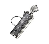 WIZOLA Animal shape Permanent Match With Gift Box, Waterproof EDC Fire Starter, 10000 Times Reusable Keychain Match Flint Fire Starter, Survival Cool Gifts (Lion Style)