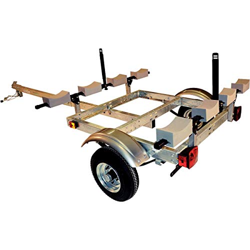 Malone XtraLight 4 Kayak Stacker Trailer Package