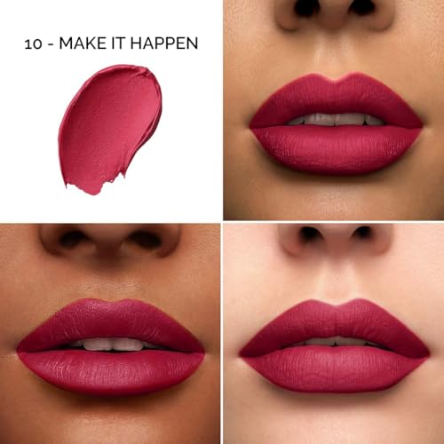Image of Colors Queen Color It All Long Lasting Crayon Lipstick | Up to 18 Hours Stay | Matte Finish | Waterproof & Light Weight| Smudge Proof & Non-Transferable | Lipstick for Women (Make It Happen,3.5g)
