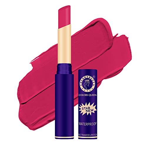 Image of Colors Queen Queen Lips Matte Lipstick | Long Lasting Lipstick Waterproof Highly Pigmented with Smooth Application | Smudge Proof Lipstick for Women (14 - Pink Berry)