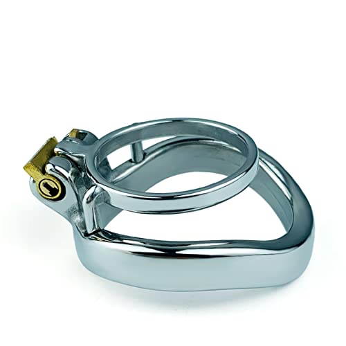 貞操帯男性 ペニス トレーニングリング ステンレス鋼コックリング ボールストレッチリングペニスエクササイズ ダブルペニスリング 錠付貞操ケージ 拘束具 SM セックスおもちゃ… - 画像6