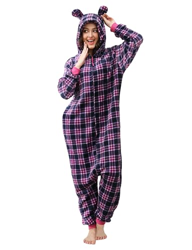 Pyjama grenouillère femme polaire corail combinaison XL