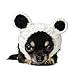 Zoo Snoods Panda Costume - Warm Knit Dog Snood Wrap for Pets, Neck Ear Cover Protection, Halloween Winter (Small)