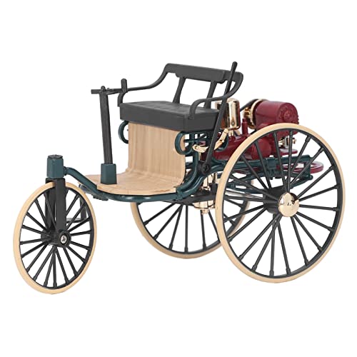 PxQuerantic Adorno de Modelo de Triciclo de aleación a Escala 1:12, decoración de Triciclo clásico Retro, Juguete de Metal y plástico de Alta simulación para niños Mayores de 3 años, (Verde)