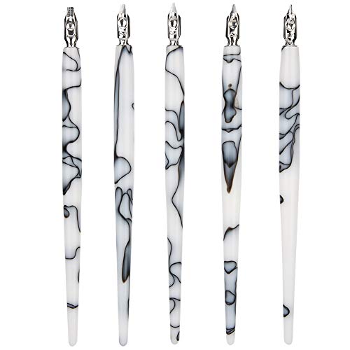 Caneta Acrílica, Conjunto de Canetas Com 5 Unidades, Escola para Estudantes (Branco)