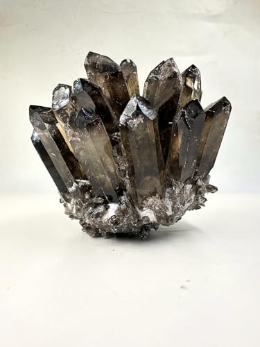 Natural Smokey Quartz Crystal Cluster - Large Raw Brown Quartz