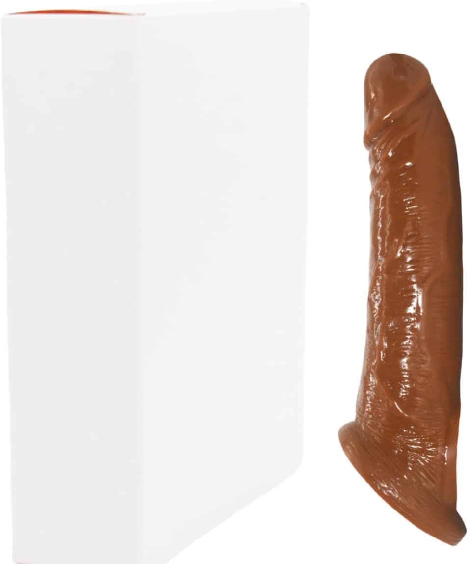 Guaina Pene del Silicone, Pénile Ingrandimento Indossabili Morbido, Guaina Fallica Allungamento Maschile, Toys Sessuali per Uomo il Ritardo Sessuale Ritardare Giocattolo Coppie Uomo, Bruno
