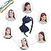 7Rainbows Fashion Cute Navy Blue Bow Headband Back to School Headbands for Girls Toddlers.