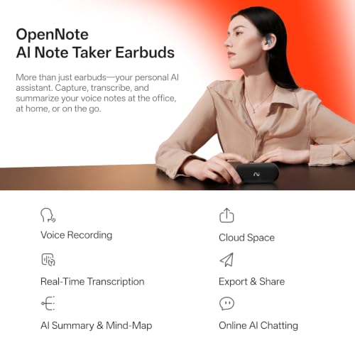 viaim OpenNote Open-Ear AI Note Taker and Voice Recorder Earbuds - image 2