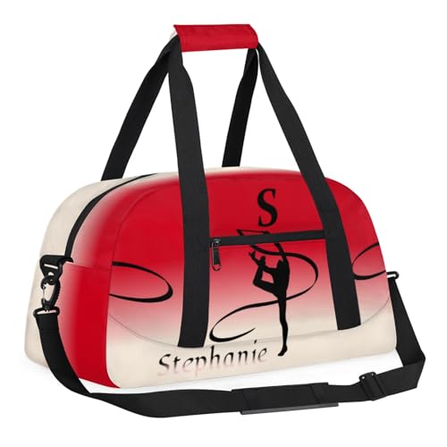 Kids Duffle Bag Personalized Gym Bag Overnight Bags, Ideal for Travel and Sports, Suitable for Men Women for Gym, Dance, Yoga, Durable Waterproof Sport Overnight Handbags Dance2