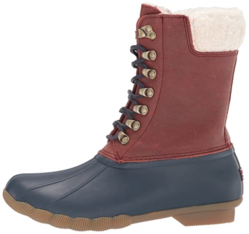 Sperry Women's Saltwater Tall Snow Boot, Red/Navy, 8 #TOP7