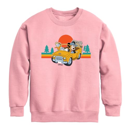 Disney - Standard - Lets Hit The Road - Toddler & Youth Crewneck Fleece Sweatshirt