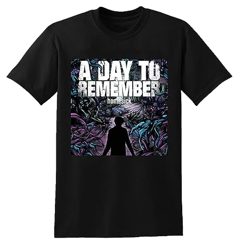 A Day to Remember Homesick T-Shirt Black Graphic Unisex Tee Shirt XL