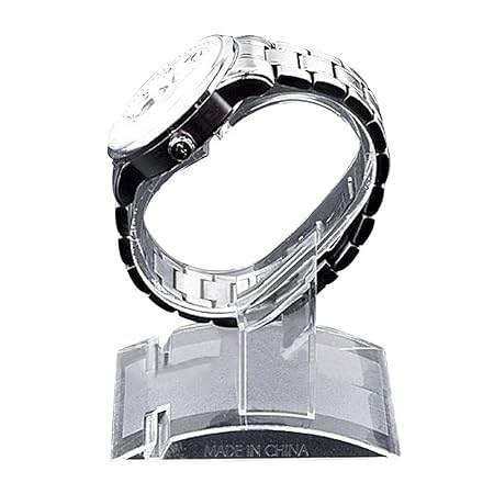 Transparent C-shaped Wrist Watch Display Rack, Plastic Bracelet Stand Holder, Sale Show Case Stand Tool x 2 Piece (B0D372V6T9) Amazon Price History, Amazon Price Tracker