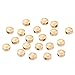 BENECREAT 20 STUCKE 18 Karat Gold uberzogene Perlen Metallperlen fur DIY Schmuckherstellung und andere Kunsthandwerk - 5x3mm, Flache runde Form
