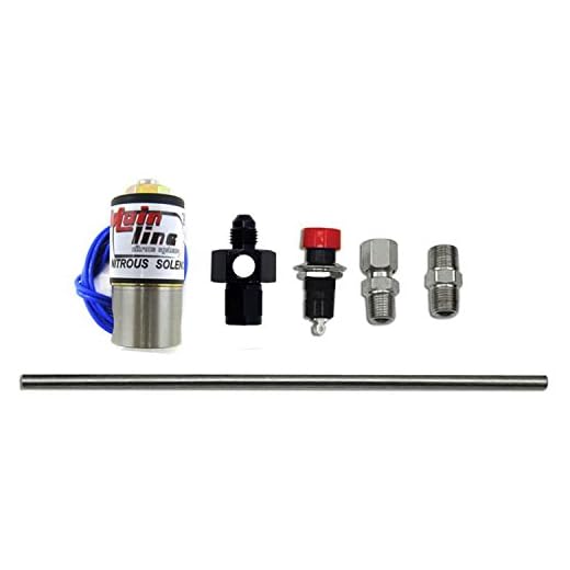Nitrous Express ML15601 Nitrous Purge Valve Kit -06AN Manifold Adapter Fitting Push Button Activation Vent Tube Nitrous Purge Valve Kit