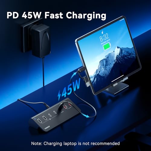 Hub USB 7 ports FIDECO multi-connecteurs USB 3.2 pour ordinateur portable et iPhone 17
