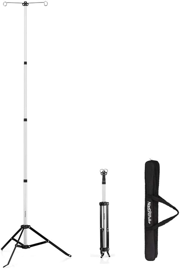 Tentock Tripod Lantern Stand Camping Foldable Lamp Hanger Multifuction Stable Outdoor Telescopes Light Hanging Poles 75cm~194cm with Storage Bag