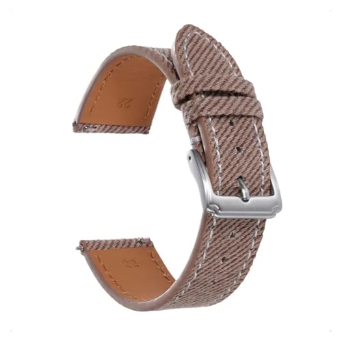 Bracelet de montre en nylon toile denim souple 18mm 20mm 22mm mixte