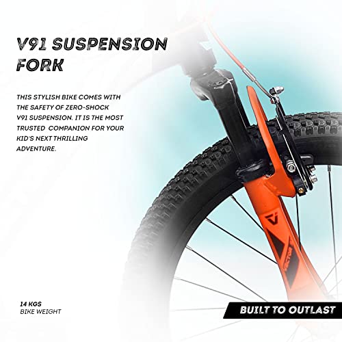 Image of VECTOR 91 Rover 20T Single Speed Kids Hybrid Bike ( Ideal For : 7 to 9 Years , Brake: V Brake )