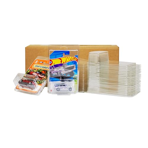 AMTAKK 12 Pack for Hot Wheels. & Matchbox. Enhance Your Display and Storage Experience with Protector Cases, 6.5