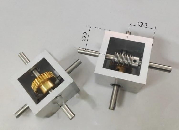 Mechanical Steering 1pcs 90 Degree Steering Gearbox 8x118mm Shaft Right Angle Deceleration Commutator 1:30 Transmission Reversing Gearbox Direction Transmission